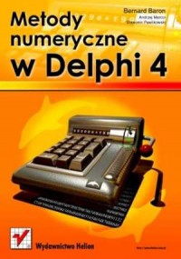 Metody numeryczne w Delphi 4 - okładka książki