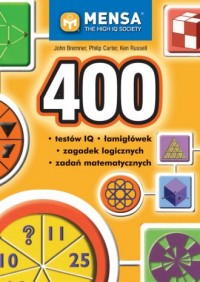 400 testów IQ łamigłówek zagadek - okładka książki