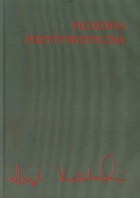 Filozofia pozytywistyczna - okładka książki