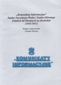 Komunikaty informacyjne Sztabu - okładka książki