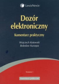 Dozór elektroniczny. Komentarz - okładka książki