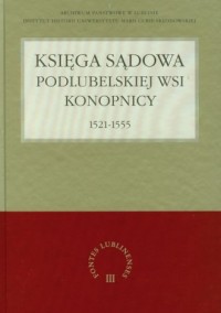 Księga sądowa podlubelskiej wsi - okładka książki