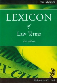 Lexicon of law terms 2nd edition - okładka książki
