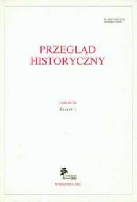 Przegląd Historyczny. Tom XCIII. - okładka książki