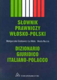 Słownik prawniczy włosko-polski - okładka książki