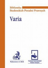 Varia - okładka książki