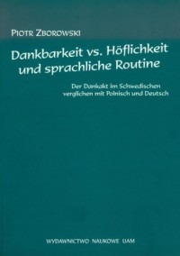 Dankbarkeit vs. Höflichkeit und - okładka podręcznika