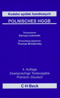 Kodeks spółek handlowych. Polnisches - okładka książki