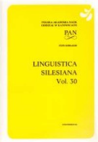 Linguistica Silesiana vol. 30 - okładka książki