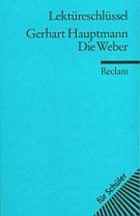 Die Weber. Lektüreschlüssel - okładka książki