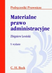 Materialne prawo administracyjne - okładka książki