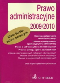 Prawo administracyjne 2009/2010 - okładka książki