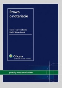 Prawo o notariacie - okładka książki