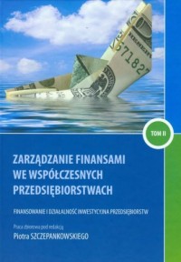 Zarządzanie finansami we współczesnych - okładka książki