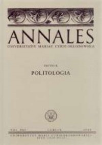 Annales UMCS. Sectio K. Politologia - okładka książki