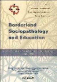 Borderland Sociopathology and Education - okładka książki