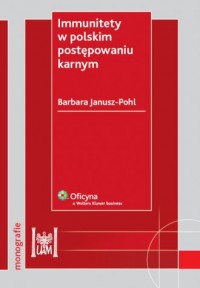 Immunitety w polskim postępowaniu - okładka książki