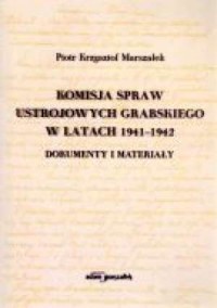 Komisja spraw ustrojowych Grabskiego - okładka książki