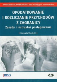 Opodatkowanie i rozliczanie przychodów - okładka książki