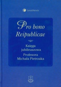 Pro bono Reipublicae - okładka książki