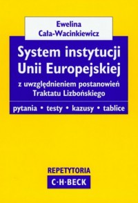System instytucji Unii Europejskiej - okładka książki