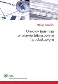 Umowy leasingu w prawie bilansowym - okładka książki