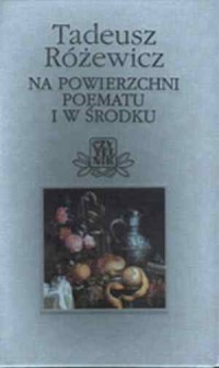 Na powierzchni poematu i w środku - okładka książki