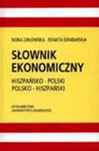 Słownik ekonomiczny hiszpańsko-polski, - okładka podręcznika