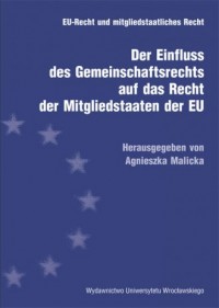 Der Einfluss des Gemeinschaftsrecht - okładka książki