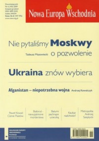 Nowa Europa Wschodnia 6/2009 - okładka książki