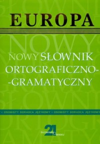 Nowy słownik ortograficzno- gramatyczny - okładka książki