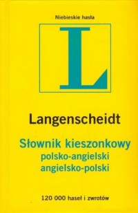 Słownik kieszonkowy polsko-angielski, - okładka książki