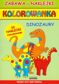 Kolorowanka Dinozaury - okładka książki