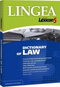 Lexicon 5 Dictionary of Law (CD) - okładka podręcznika