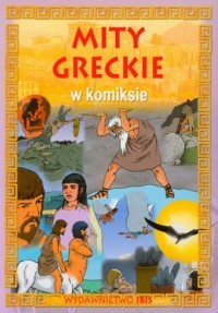 Mity greckie w komiksie - okładka książki