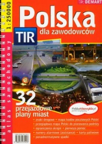 Polska dla zawodowców TIR atlas - okładka książki
