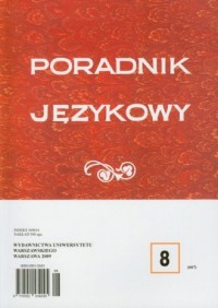 Poradnik językowy 8/2009 - okładka książki