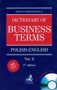Dictionary of Business Terms Polish - okładka książki