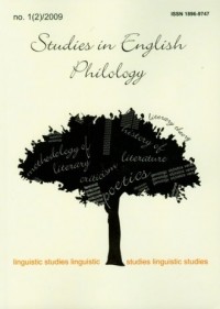 Studies in English Philology 1(2)/2009 - okładka książki