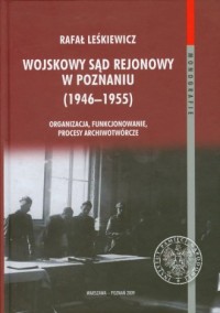 Wojskowy Sąd Rejonowy w Poznaniu - okładka książki