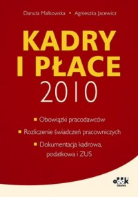 Kadry i płace 2010 - okładka książki