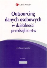 Outsourcing danych osobowych w - okładka książki