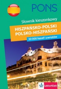 Słownik kieszonkowy hiszpańsko-polski, - okładka książki