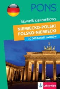 Słownik kieszonkowy niemiecko-polski, - okładka książki