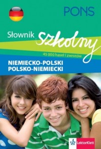 Słownik Szkolny niemiecko-polski, - okładka książki