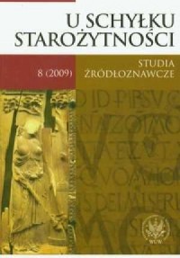 U schyłku starożytności 8/2009 - okładka książki