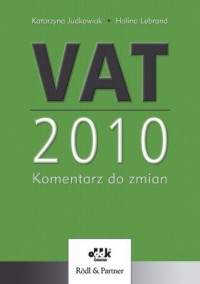 VAT 2010. Komentarz do zmian - okładka książki