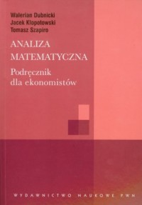 Analiza matematyczna. Podręcznik - okładka książki