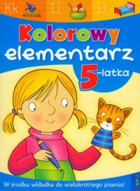 Kolorowy elementarz 5-latka - okładka książki