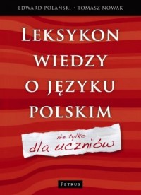 Leksykon wiedzy o języku polskim - okładka książki
